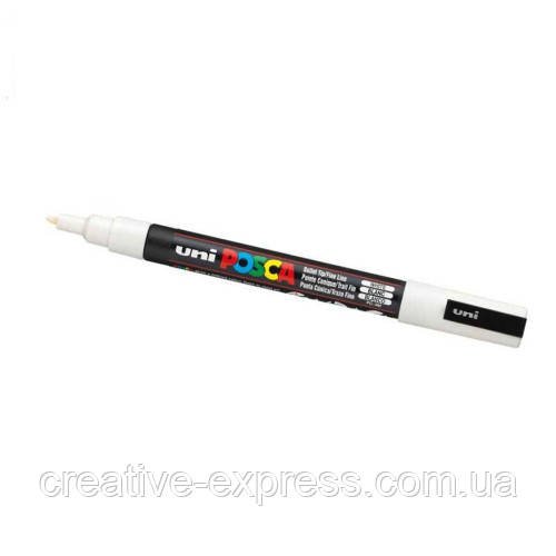 Маркер uni POSCA 0.9-1.3мм, білий